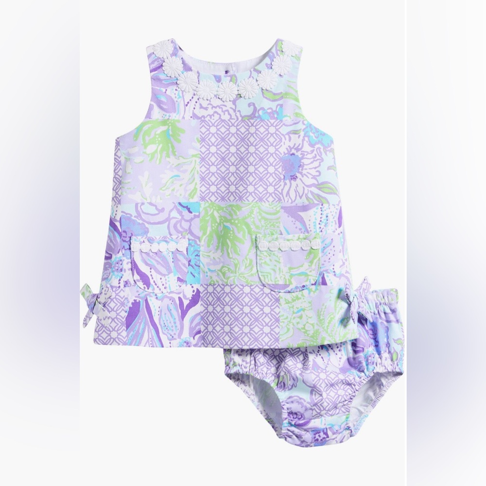 Lilly Pulitzer College Print Cotton Shift Dress & Bloomers